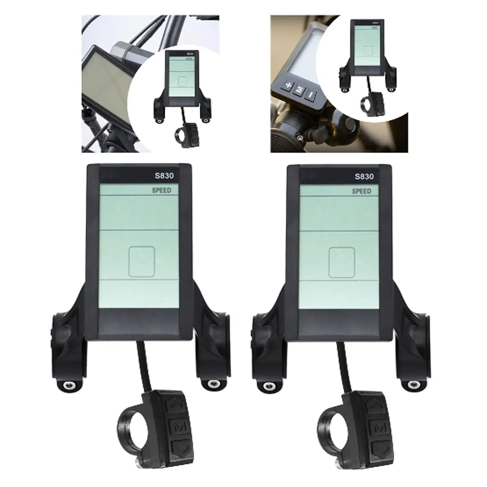 

E Bike Computer Cyclocomputer 36V 48V 52V 72V Electric Bikes Speedometer Cycling Accessories Multifunctional E Odometer