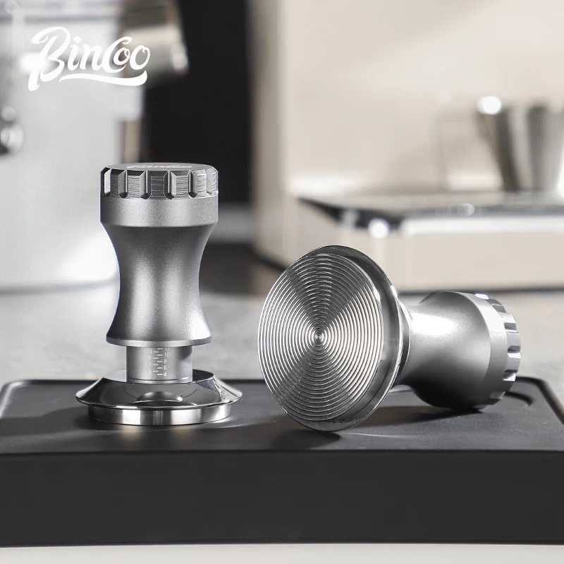 Bincoo Espresso Tamper 58mm-Consistent Pressure Coffee Tamper for Barista Home,Adjustable Depth,Stainless Steel Base Tamper