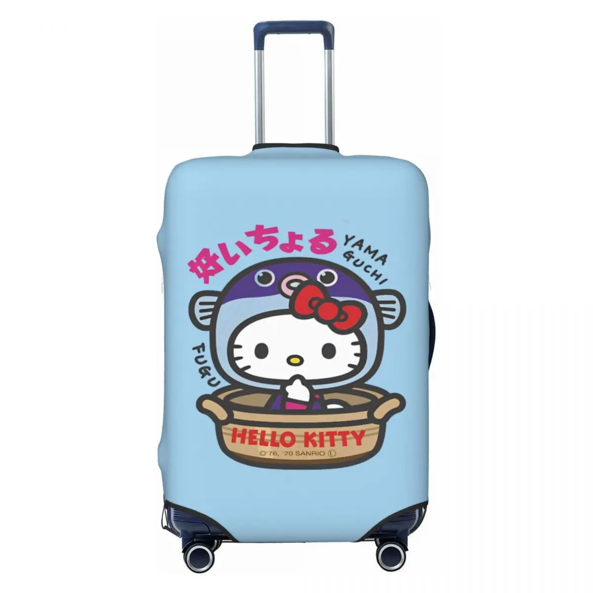 

Hello Kitty Puffer Fish Suitcase Cover Practical Cruise Trip Protection Luggage Supplies Holiday