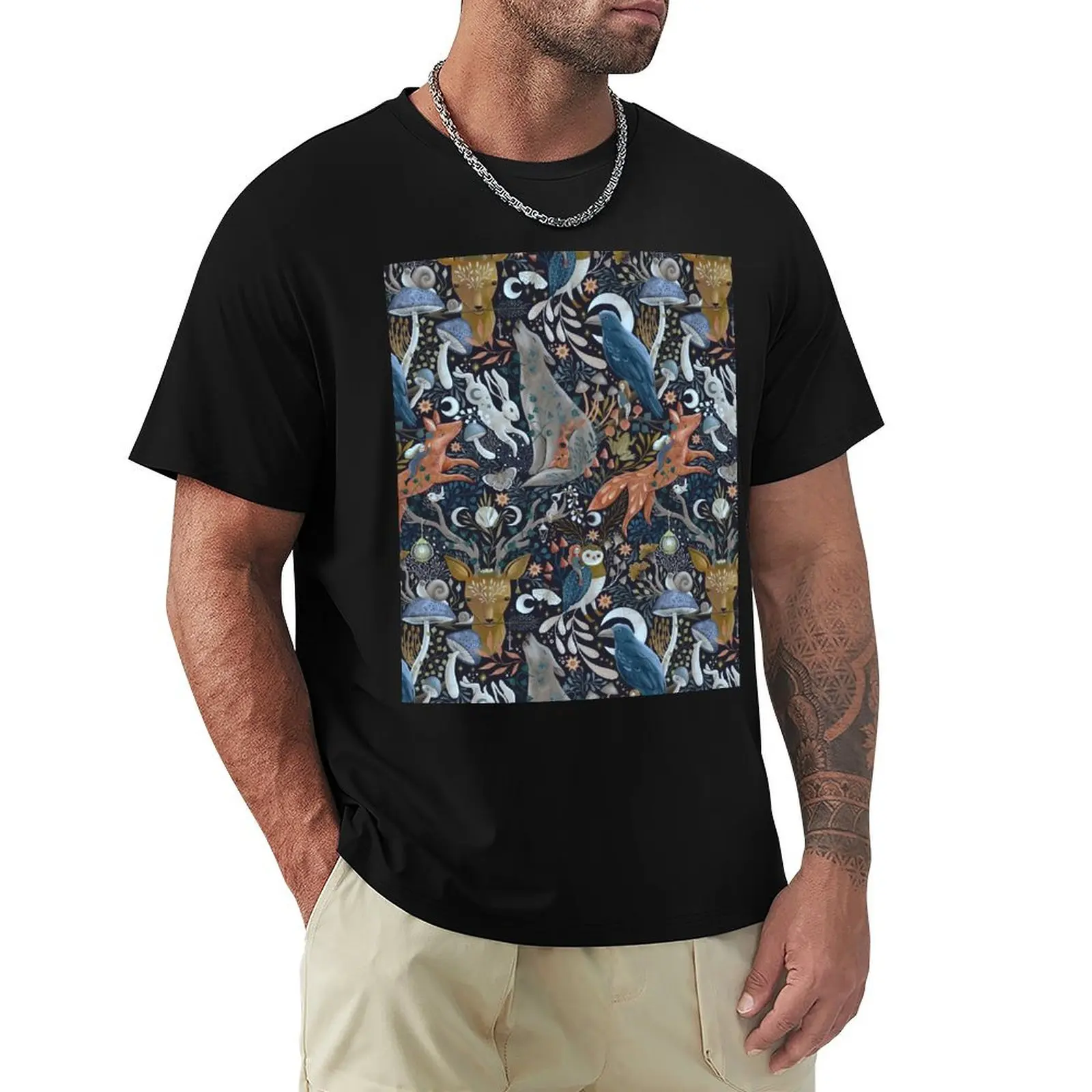 

whimsical gothic pattern T-Shirt Plus Size Short Sleeve T-Shirt