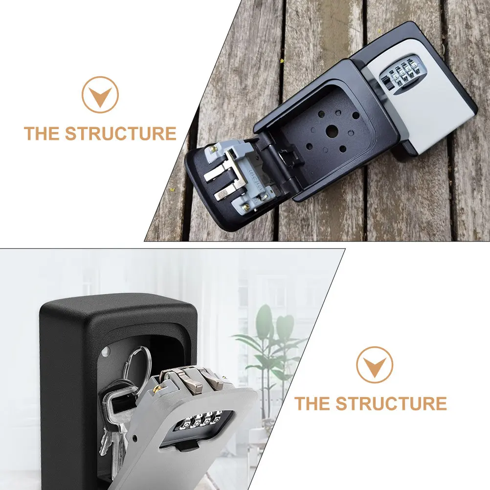 Digital Password Box Wall Mount Key Lock Box Outdoor Indoor Secure Storage for Keys Enhanced Security and Convenience