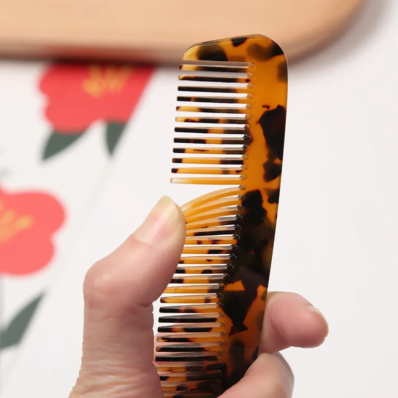 Women fashion salon hair accessories hair tool wide tooth 4mm thickness retro acetic acid hair combs