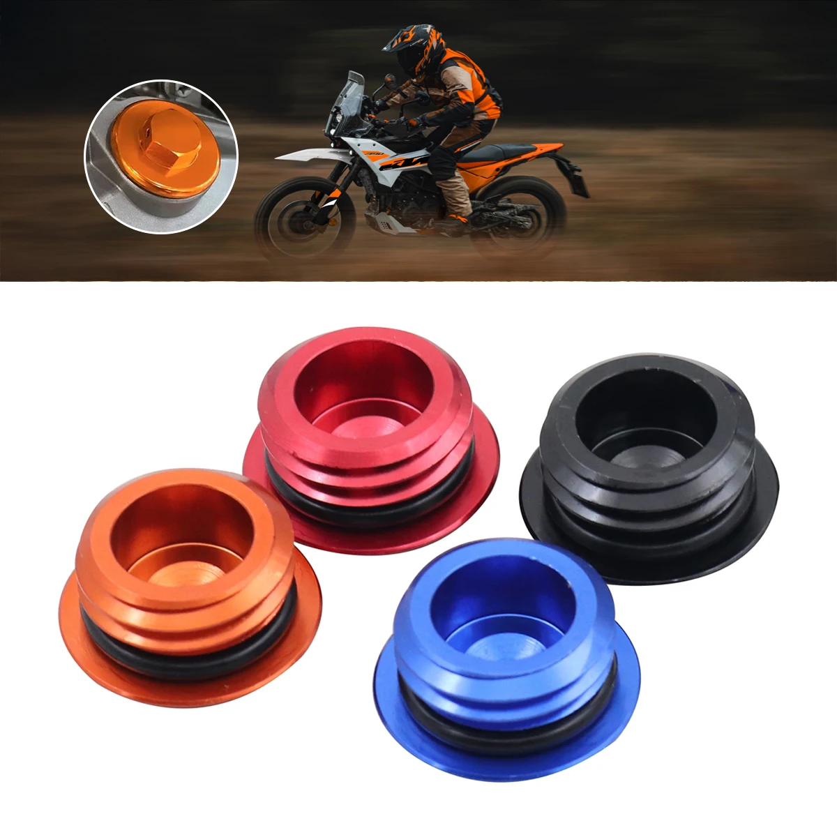 

For KTM CNC Motocross Engine Oil Filler Plug Cap Cover SX SXF XC XCF XCW XCFW EXC EXCF TPI Six Days 2004-2022 65SX 85SX 105SX