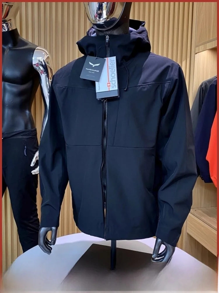 

Мужская мягкая водонепроницаемая верхняя одежда с капюшоном и капюшоном на подкладке ell Jaet, осень-зима 299 Pou