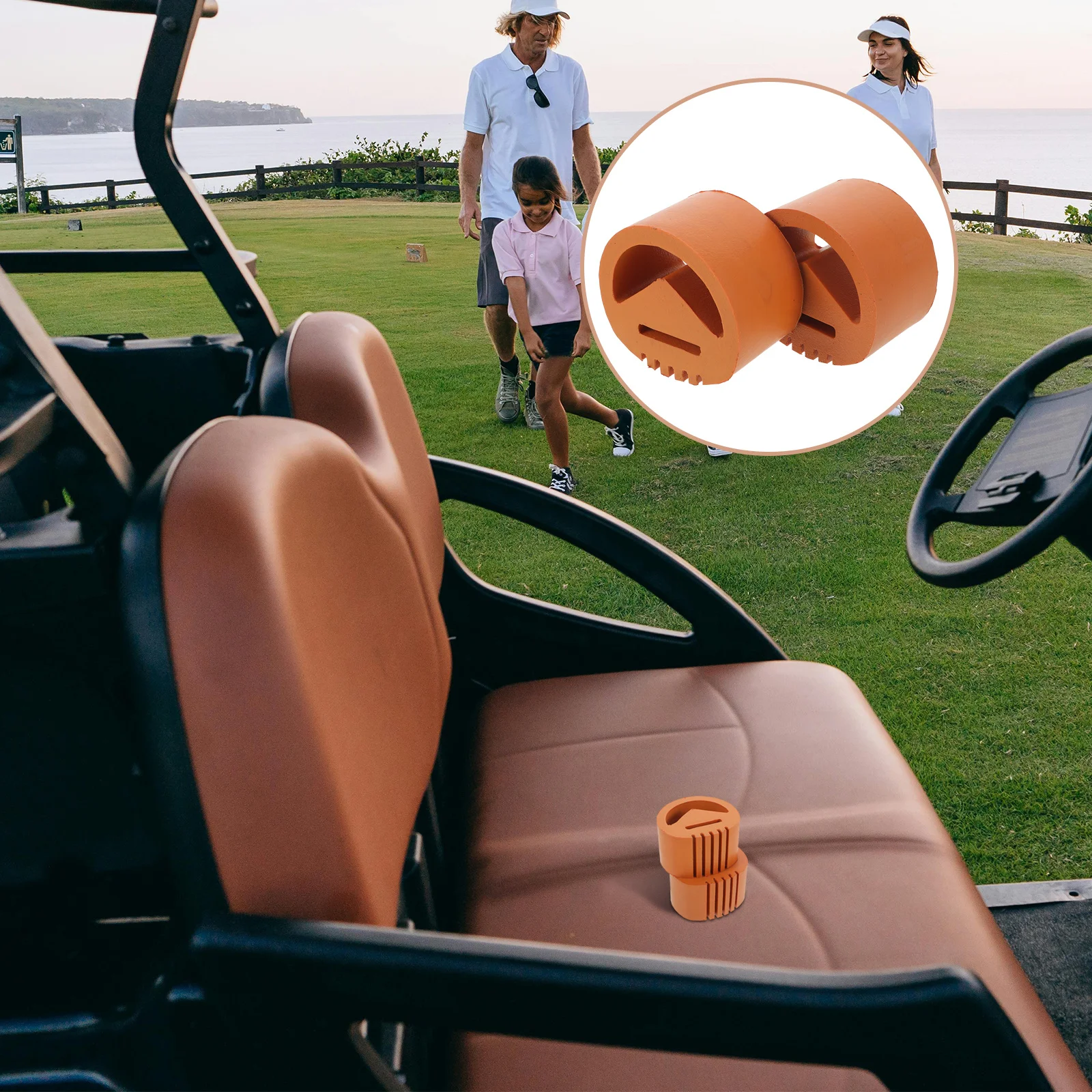 

1Pair Golf Cart Engine Snubber Bushing High Elasticity Rubber Vibration Dampener Cushion Pads Club Car Shock Absorption