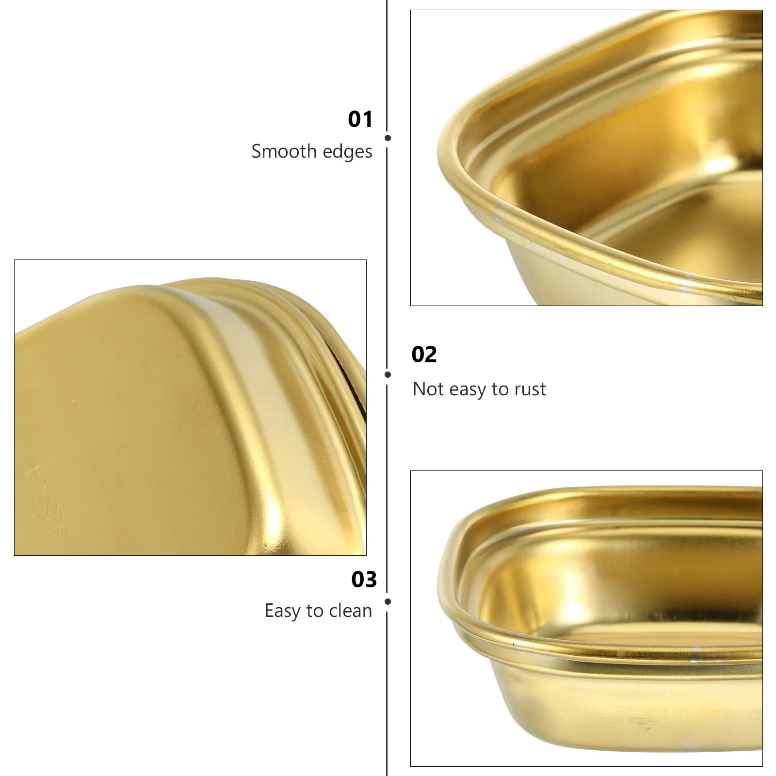 2 قطعة أطباق توابل من الفولاذ المقاوم للصدأ حافة ناعمة للمطبخ التخييم شواء نزهة طبق توابل وصلصة التوابل لوحة المقبلات