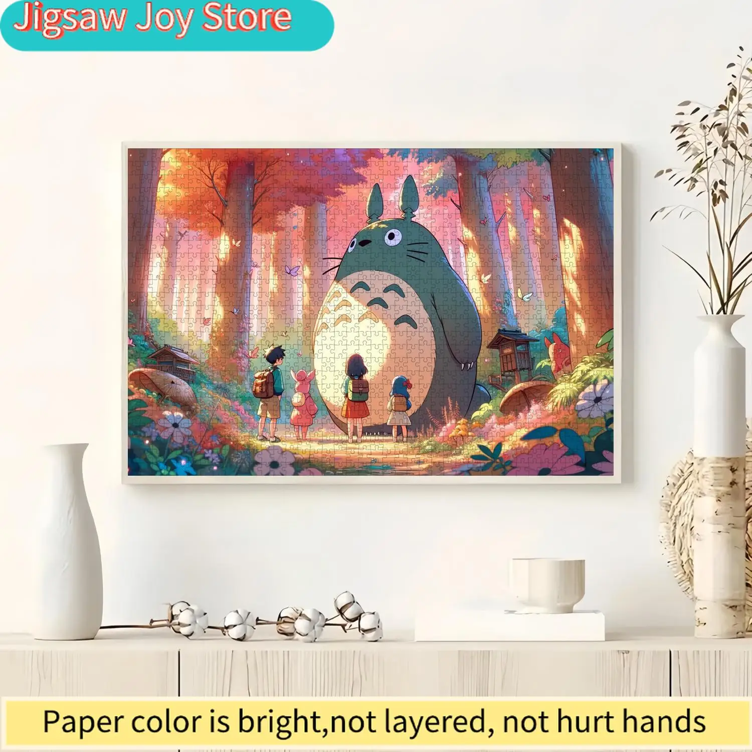 

My Neighbor Totoro Jigsaw Puzzle 500/1000/1200/2000pcs -Anime Art Cardboard Puzzle for Family Fun & Adult Relaxation
