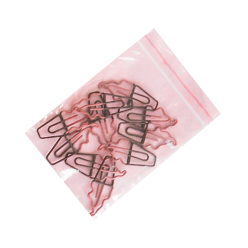 

10pcs Ice Cream Paper Clips Metal Clamps Cute School Supplies Colored Pins Note Markers Binder Staples