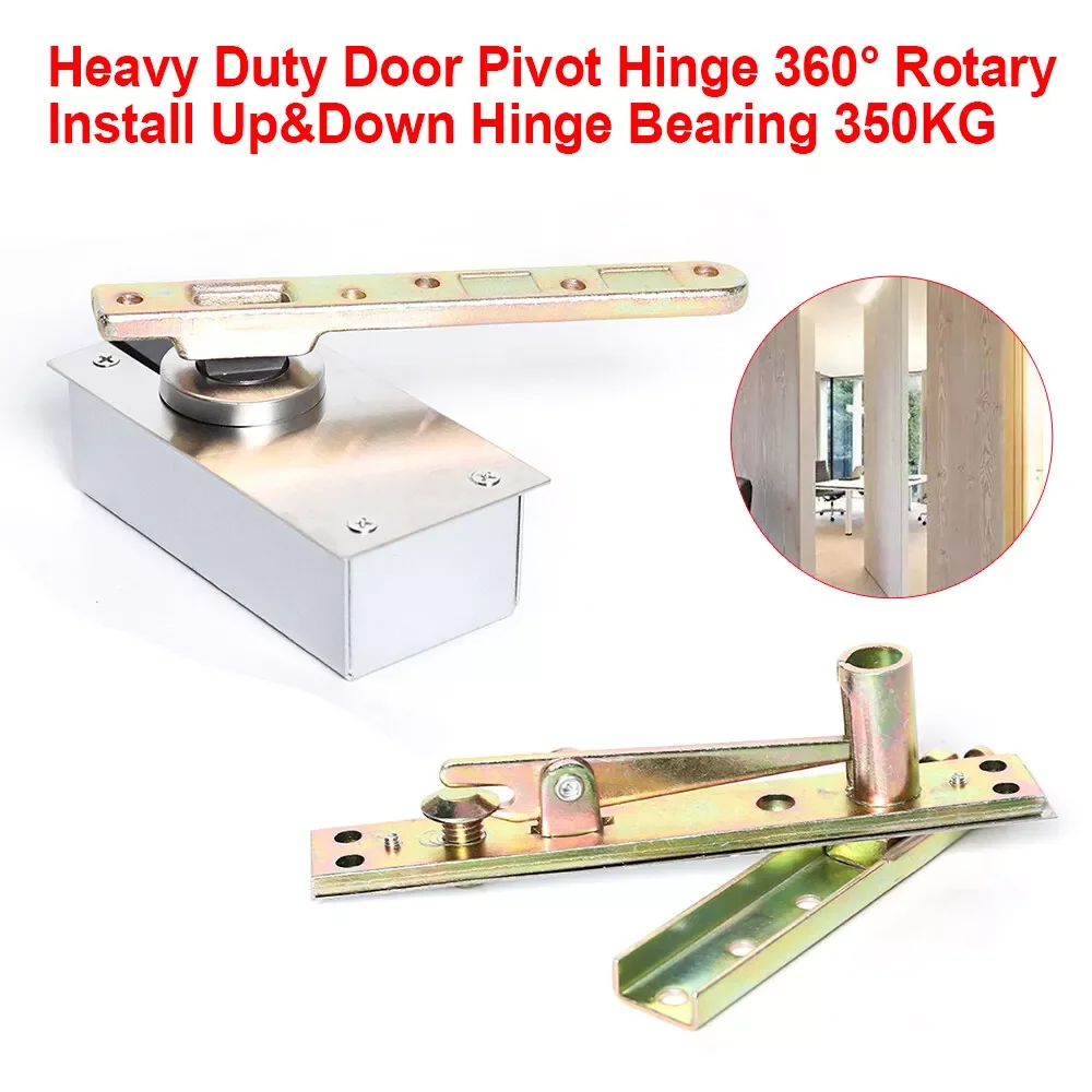 Heavy Duty Door Pivot Hinge 360 Degree Rotary Install Up & Down Hinge Revolving Door Pivot System