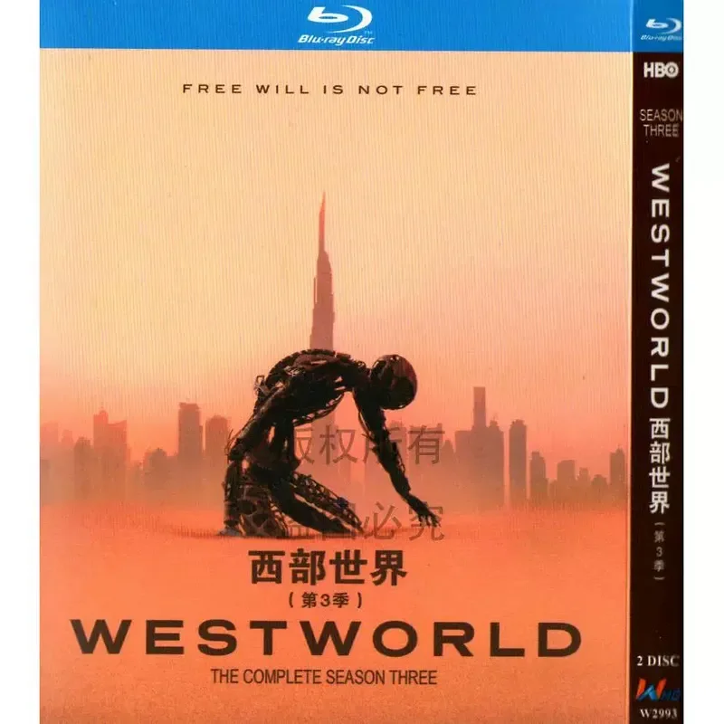 American Science Fiction TV Series Westworld Season 1-3 Blu-ray BD High Definition 6 Discs