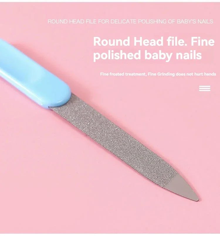 Haar Gesundheit Pflege Thermometer Pflege Pinsel Clipper Beißring Zahnbürste Kit Baby Essentials 10PCS Baby Nagel Trimmer Pflege Set Kind – Detail 8