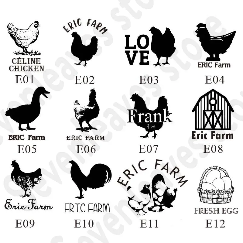 Custom FRESH EGGS Stamp,Chicken Egg Stamp Small Farm Egg Label,self-inking stamp,farmer gift