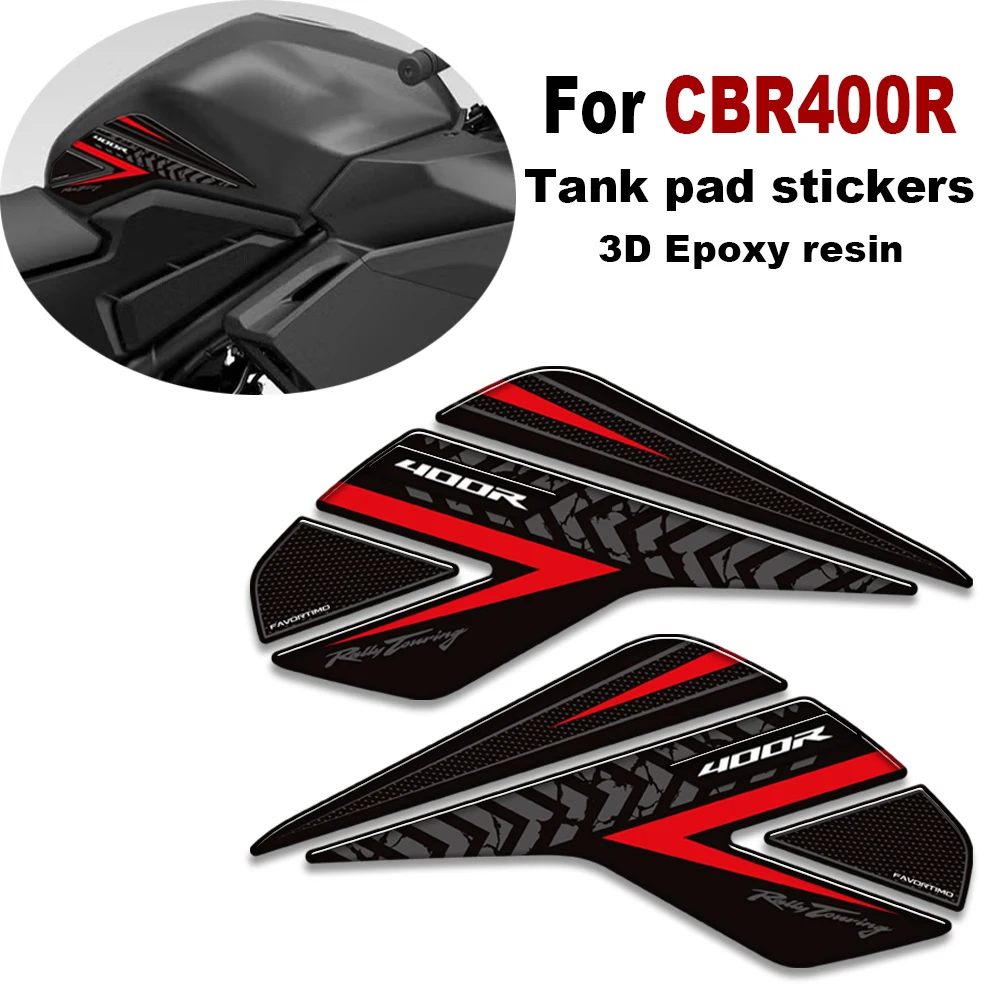 

﻿ For Honda CBR400R CBR 400 R 400R 2024 3D Epoxy resin Kit Motorcycle Tank pad stickers protection decals New decorative