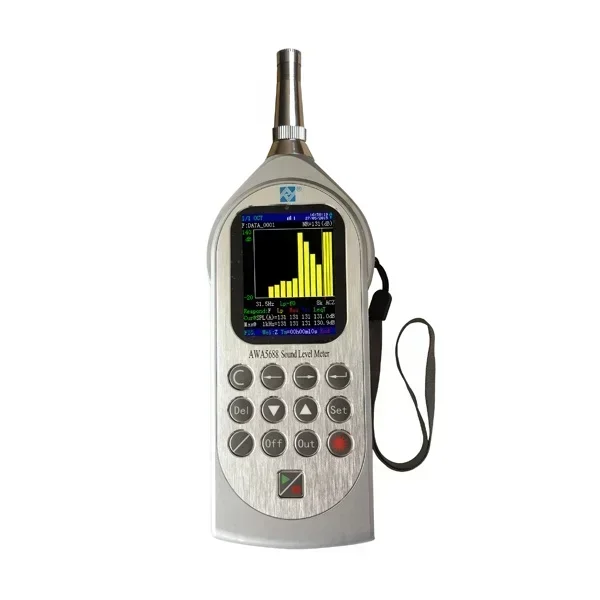 2026/Large Color Screen digital Integrating sound level meter Class 2  AWA5688 Traffic Noise Measurement Range 28-133dB Sound Mo