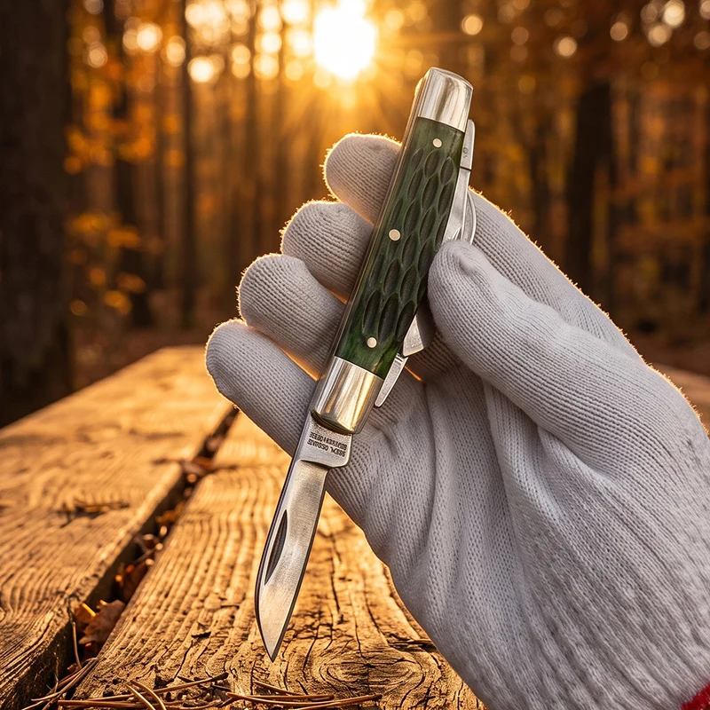 Traditional Pocket Knife High quality sliding joint Multi Blade Folding Knife Classic Traditional Utility Tool for Collection