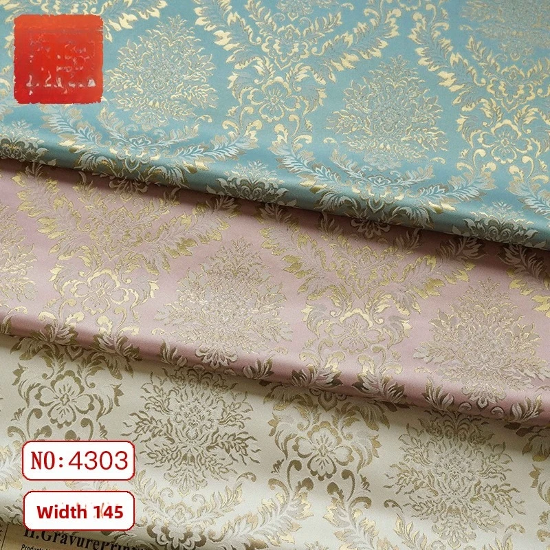 

Fashion Jacquard Stiff Decorative Fabric for Dress Coat Clothing Design Carpet Cloth Diy By The Meter Sewing Material