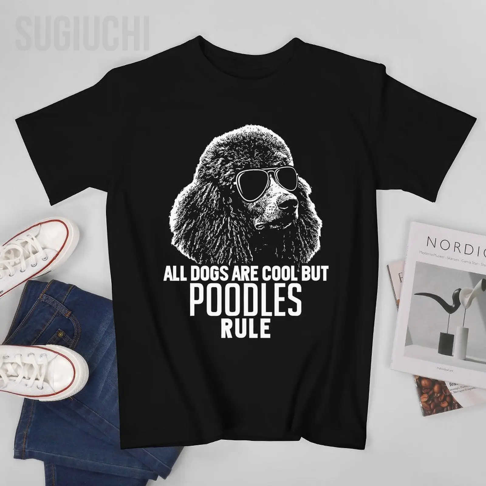 Unisex Men Dogs Are Cool But Poodles Rule Tshirt Tees T Shirts Women Boys 100% Cotton T-Shirt