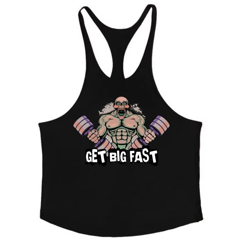 

Men's 100% Cotton Fitness Undershirt - Sleeveless Bodybuilding Vest, Breathable Top for Intense Workouts & Casual Gym Style