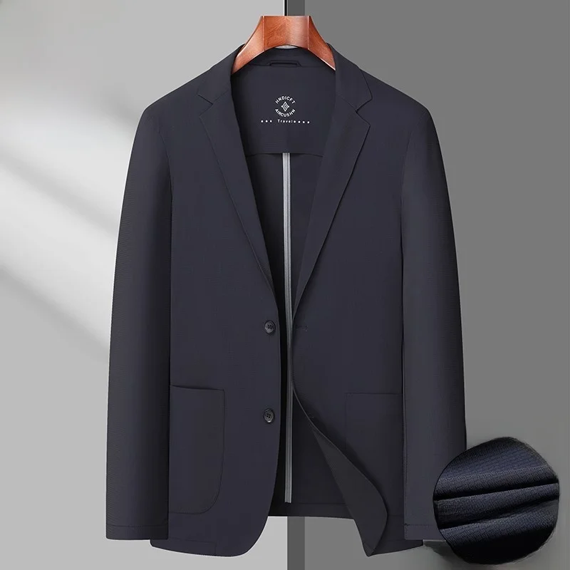 

plus Size Ice Silk Sun Protection Men's Casual Suit Jaet Lightweight Breathable Summer Loose Fit Faion Urban Sle