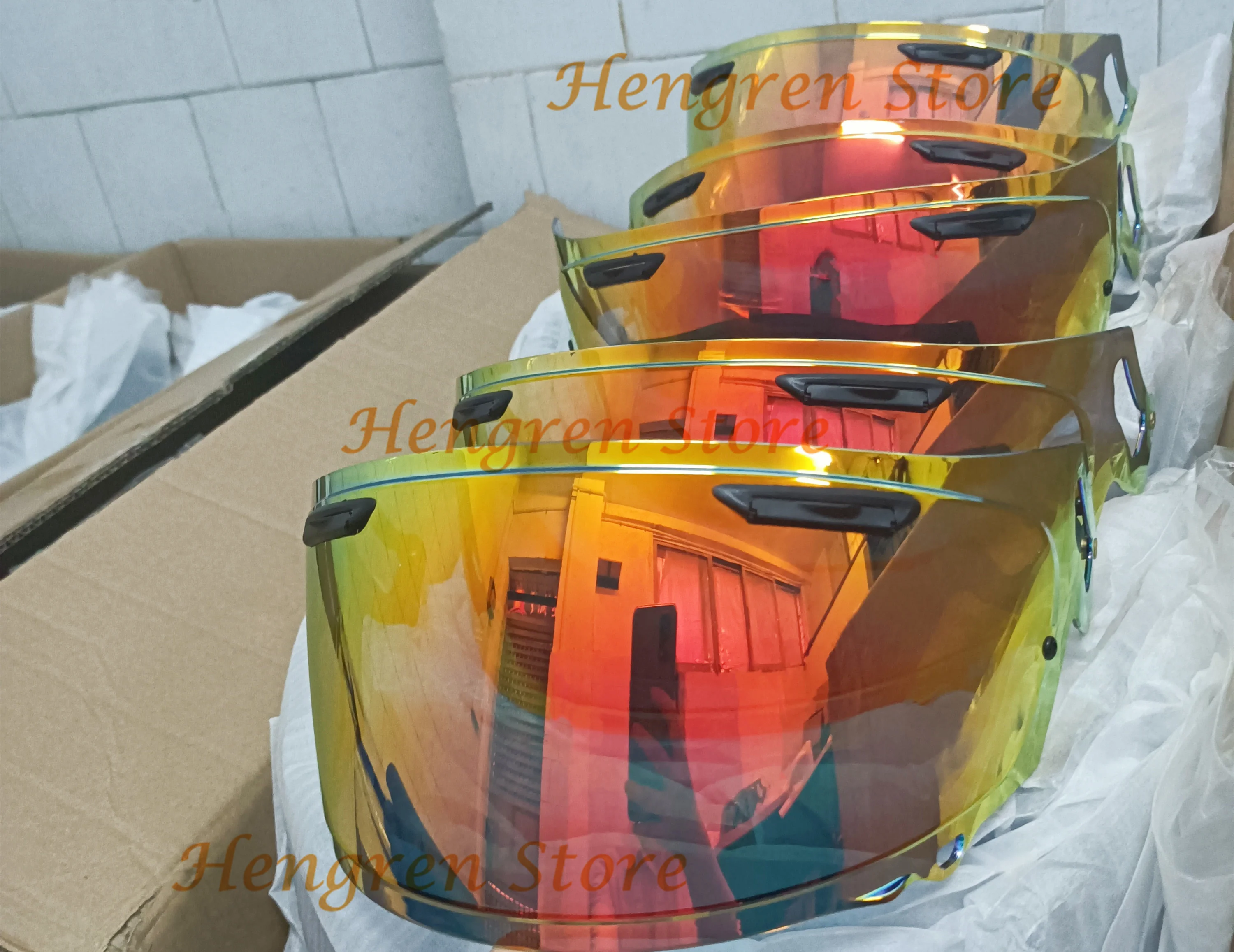 Visera de casco ARAI RR4 RX7 Astro-Tr Quantum Vector Condor Viper Astral Omni FNR (rojo Revo