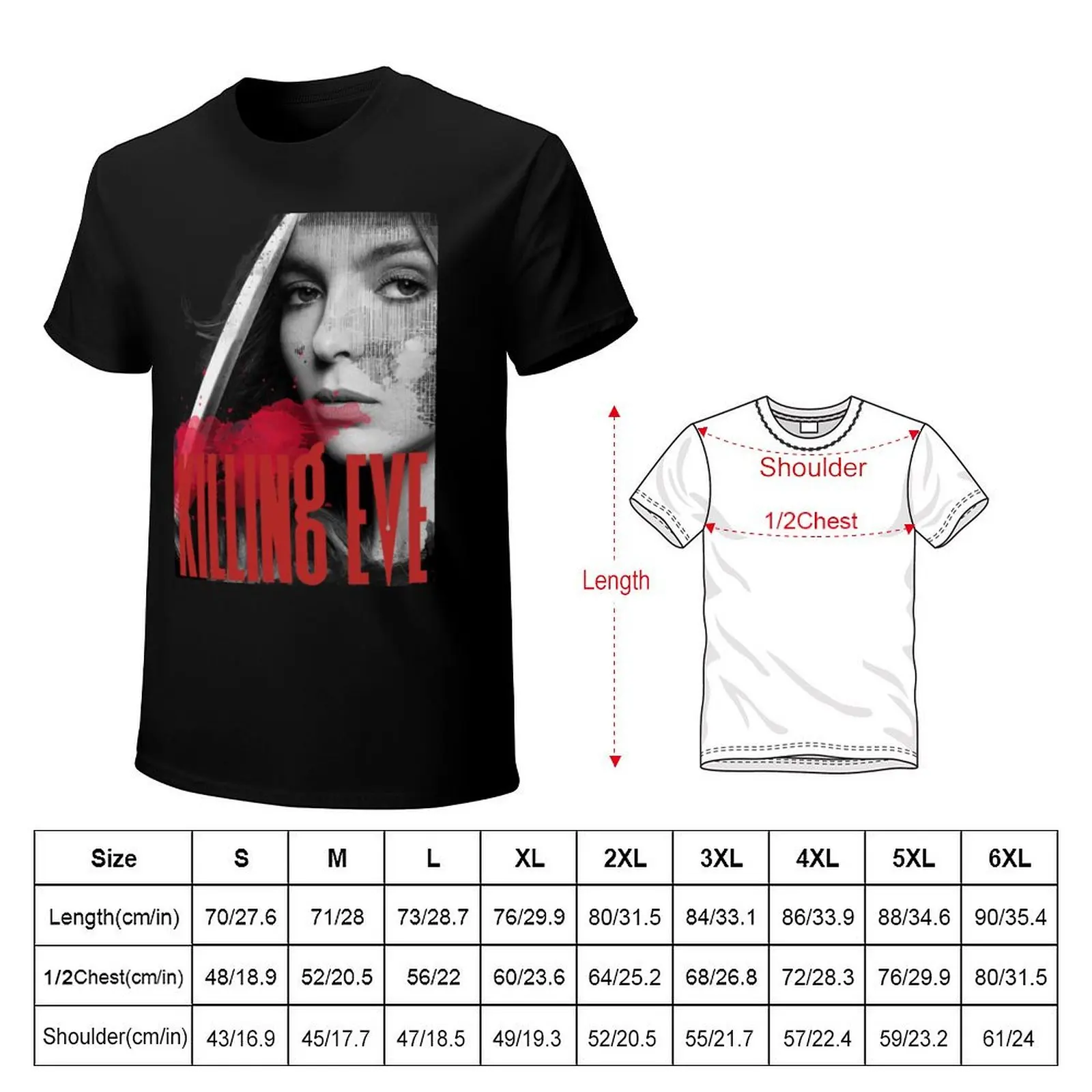 Killing Eve Poster- Villanelle T-Shirt man t shirt designer T-Shirt