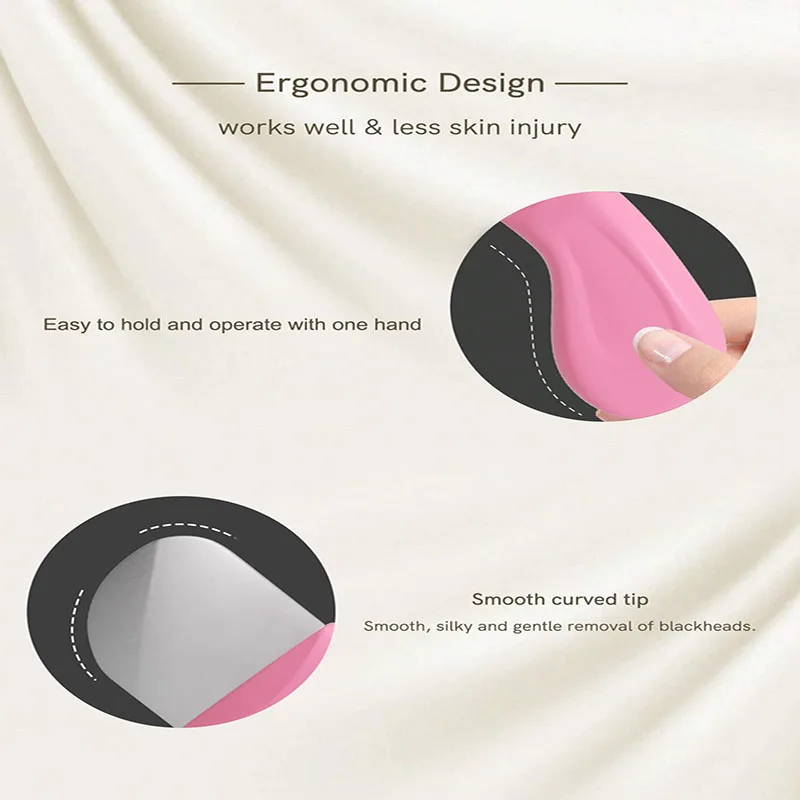 أدوات إزالة الرؤوس السوداء، شفرات إزالة حب الشباب، تستخدم مع كريم الطين وزيت التنظيف - أداة العناية بالجمال لتنظيف الوجه