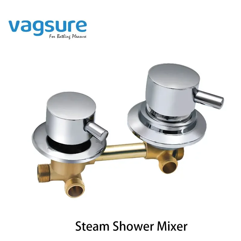 

New Arrival 10cm Hole Size Steam Shower Room Mixer Tap With Steam Generator Water Inlet Shower Faucet Diverter 2/3/4/5 Way