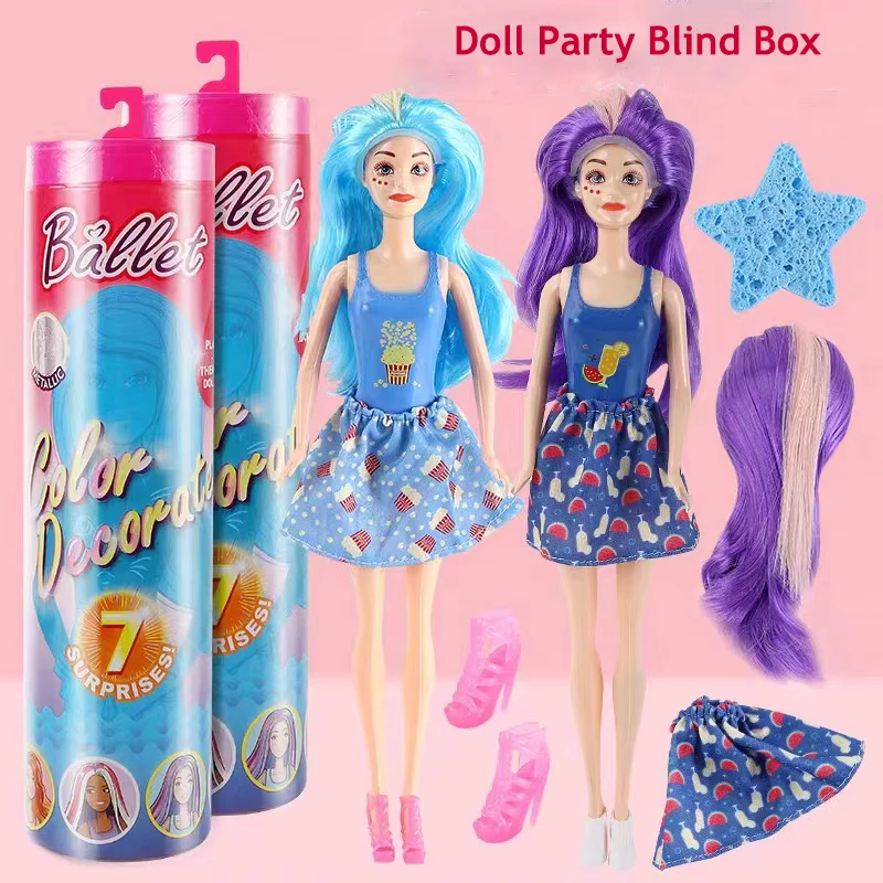 New Surprise Doll Water-Soaked Doll Blind Box Toy Color-Changing Princess Change Clothes Toy Doll 3-6 Year Girls Play House Toys