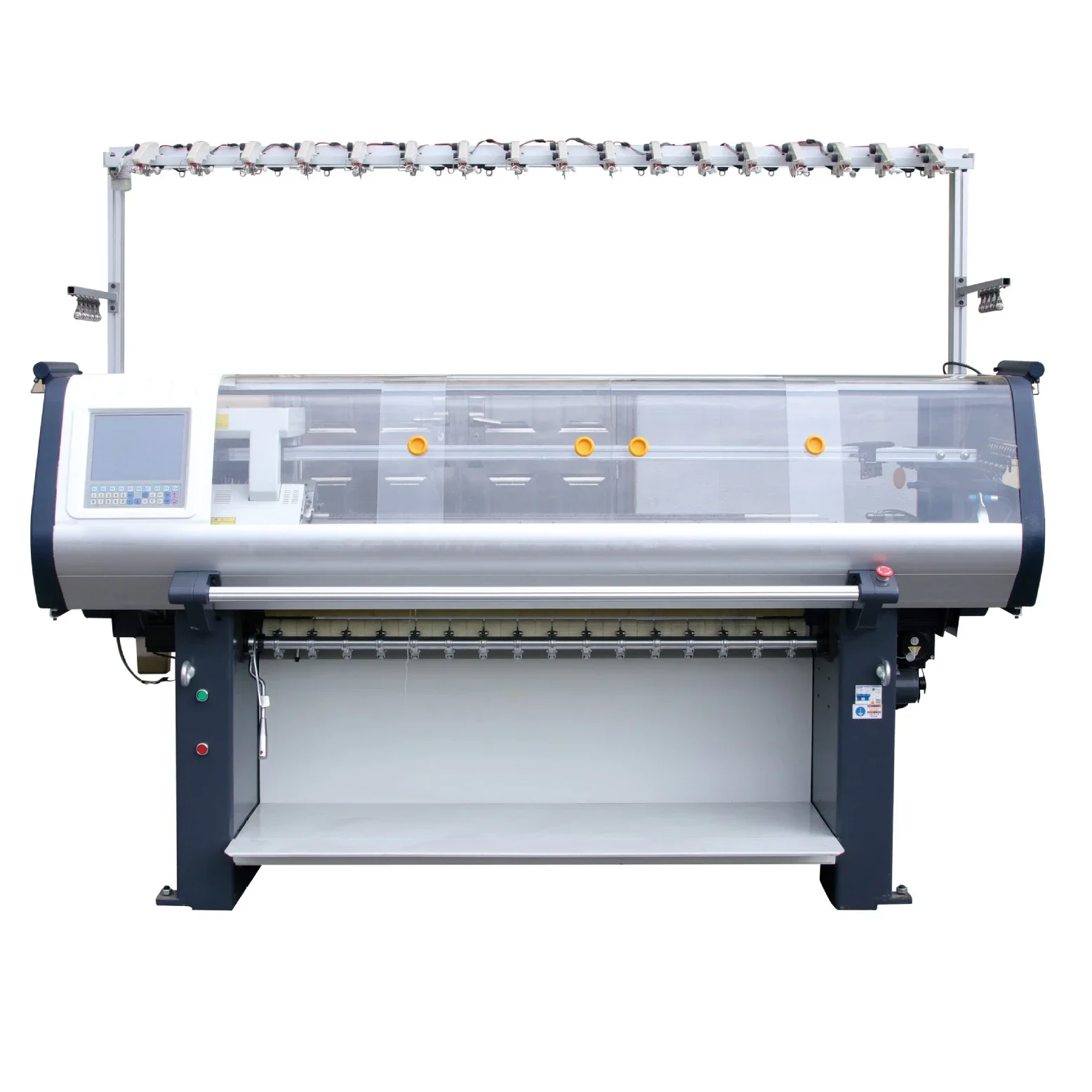 Flat bottom warp knitting machine computer automatic sweater manual wool belt motor high precision