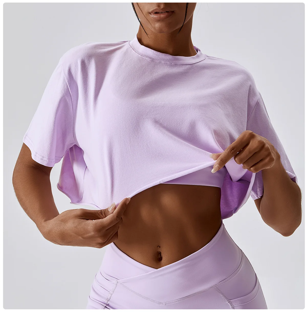 Short Sleeve Gym Crop Top Casual Yoga Tops Women Dance Sports Running Clothes Fitness Crop Top Loose Gym T Shirts Workout Shirts