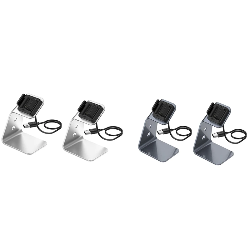 휴대용 교체 충전 도크 스탠드, Fitbit 충전 4, 충전 4 SE, 충전 3, 충전 3 SE용 충전기 도크, 2 개