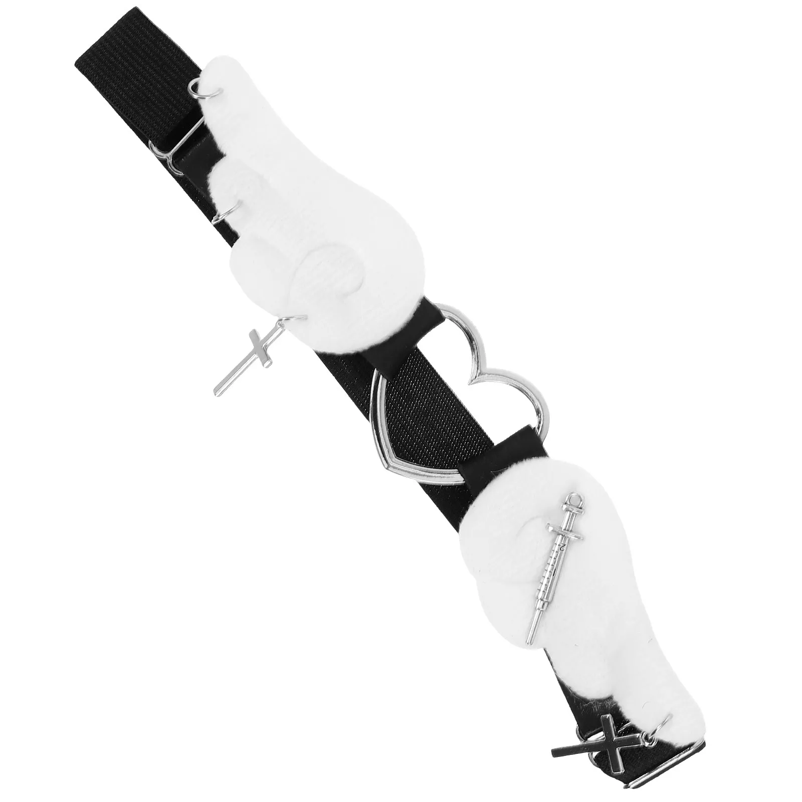 Punk Style Adjustable Leg Garters for Women PU Leg Decoration Belt for Festival Cosplay Party Halloween Stage