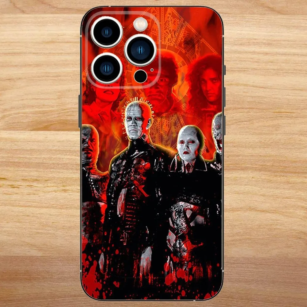 Pinhead Hellraiser Horror Phone Case For iPhone15,14,13,12,11,Pro,Max,Plus,Mini,X,XS,XR,8,7,6,S,Plus,SE Soft Black Case