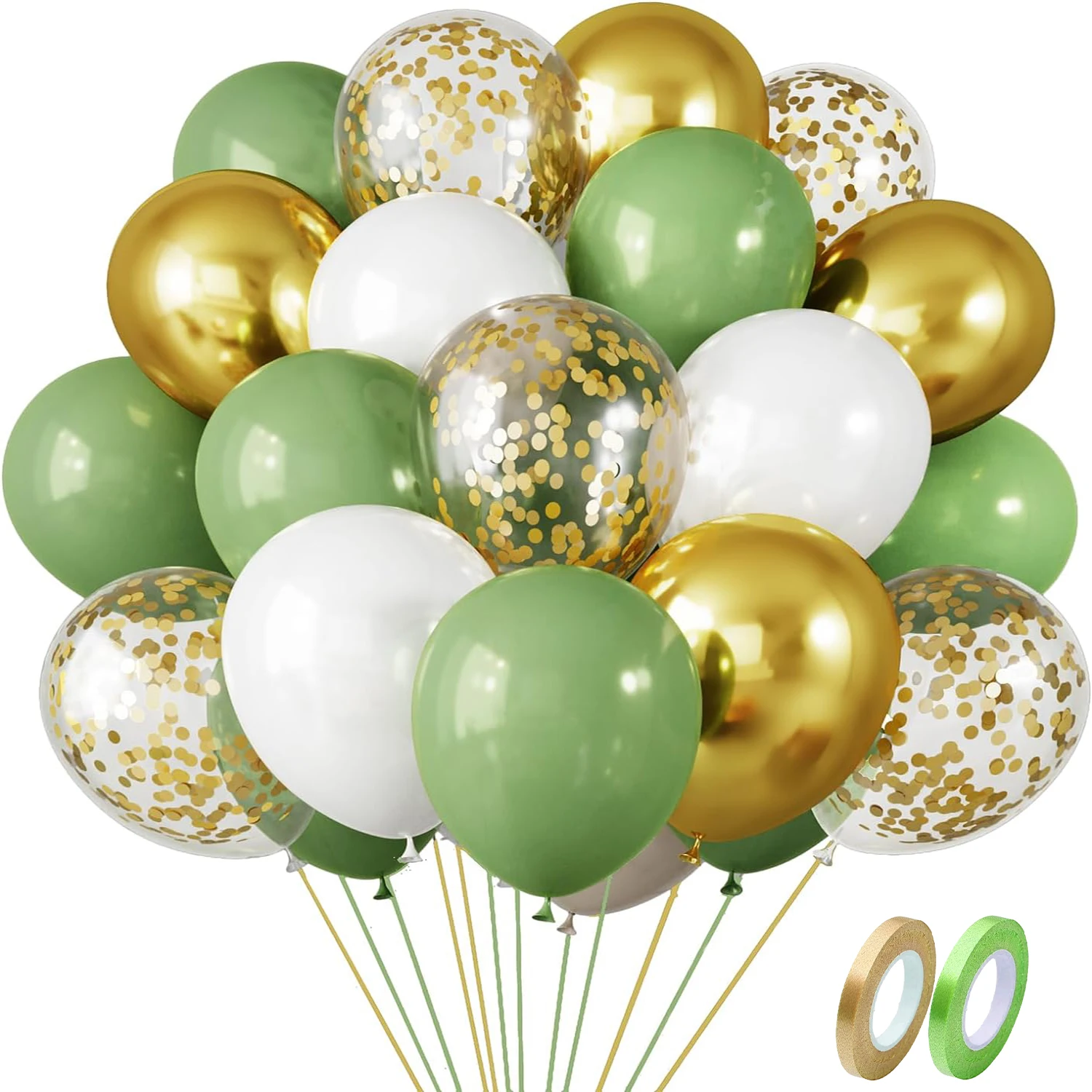 55PCS and 65PCS 12 inch multi-color latex balloon sets are suitable for birthday parties, weddings, Valentine's Day parties