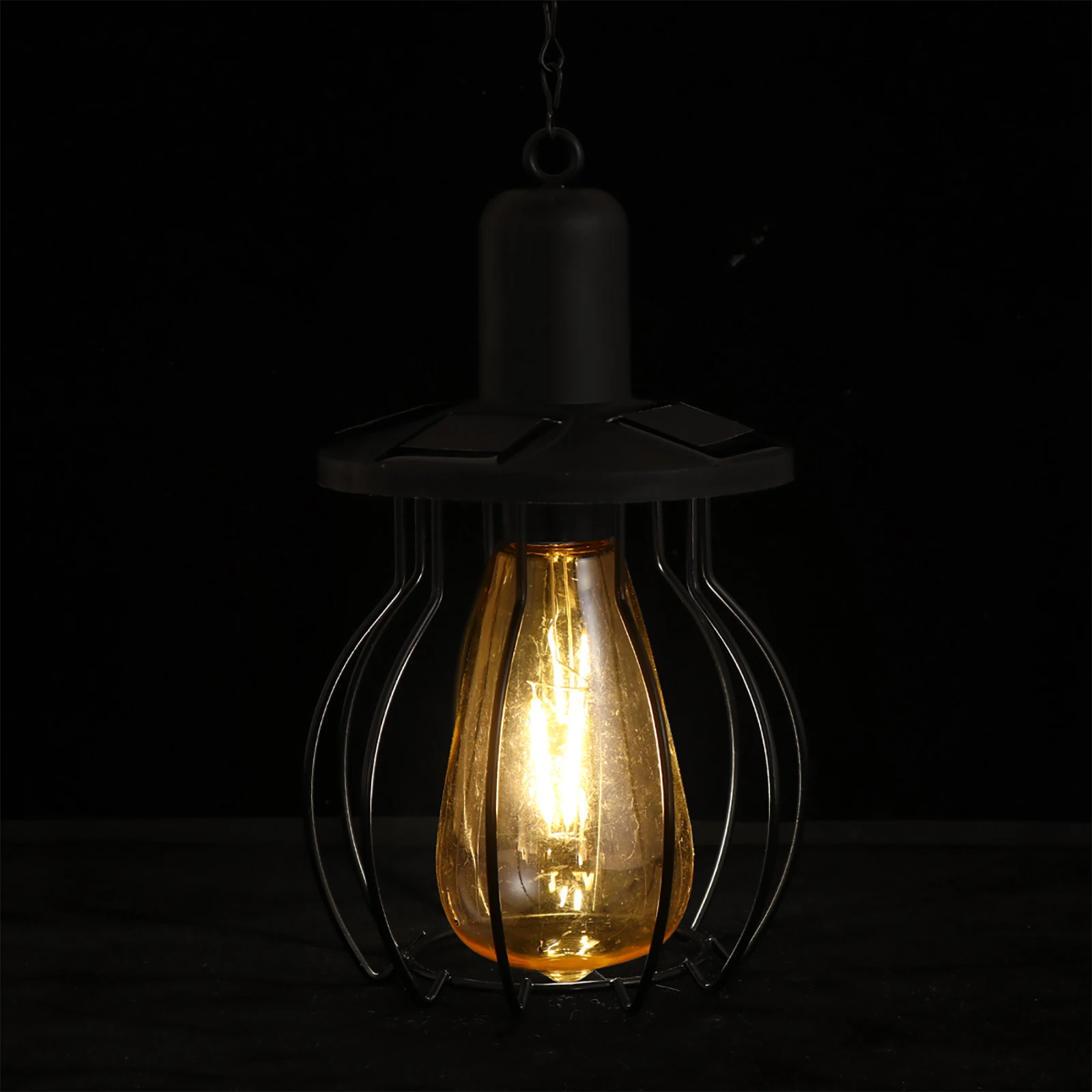 

Retro Tungsten Lamp Vintage Wrought Iron Solar Lights Garden Hanging Lamps Outdoor Waterproof Solar Energy Power Hanging Light
