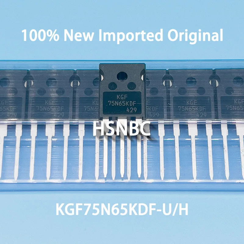 IGBT 파워 트랜지스터 100%, KGF75N65KDF-U/H, KGF75N65KDF 75N65KDF 75N65 TO-247 75A 650V, 수입 정품, 10 개/로트