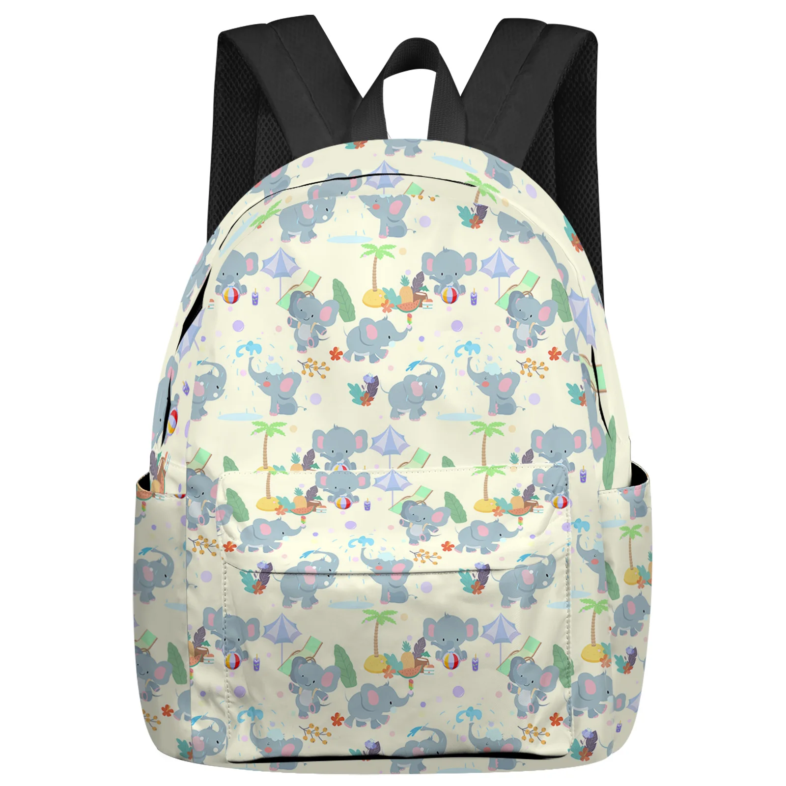 

Cartoon Animal Elephant Summer Beach Backpacks Teenagers Student School Bags Laptop Backpack Men Women Female Travel Mochila