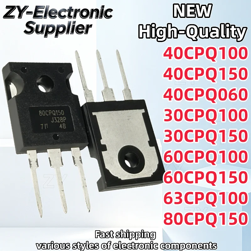 5Pcs New 40CPQ100 40CPQ150 40CPQ060 30CPQ100 30CPQ150 60CPQ100 60CPQ150 63CPQ100 80CPQ150 TO-247 In Stock