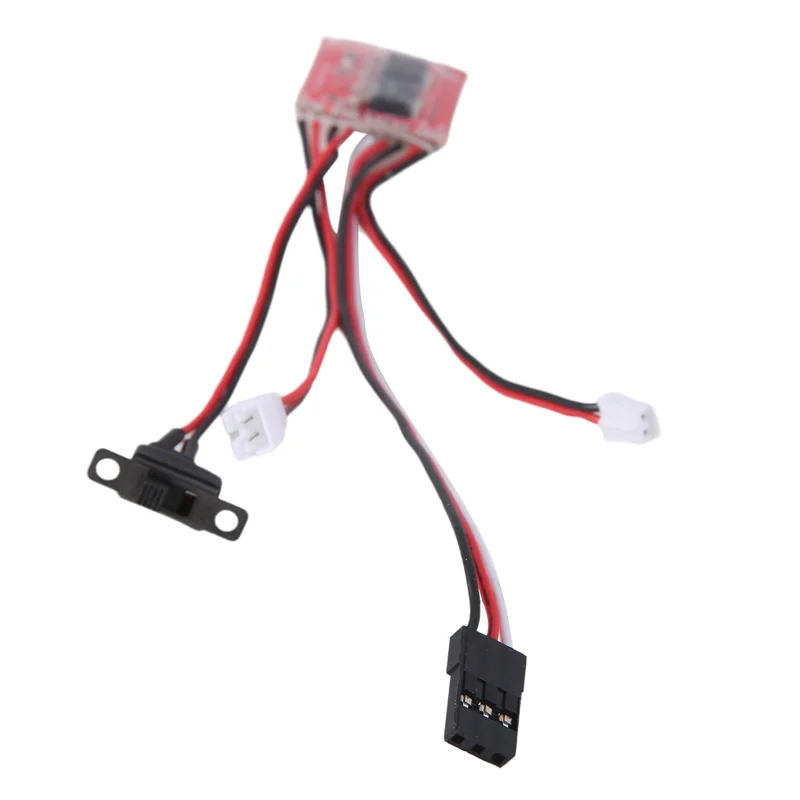 YSUN-RC ESC 20A Borstelmotor Snelheidsregelaar W/Rem Voor RC Auto Boot Tank 1/24 RC Crawler Axiale SCX24 AXI90081 AXI00001