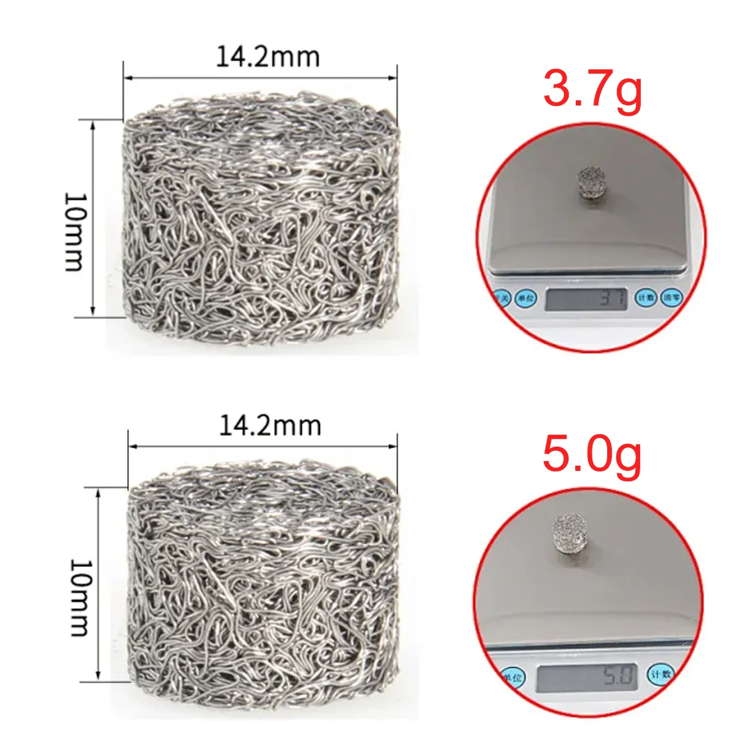 3,7/5 Gramm 10 Stück Schaumlanze Mesh Filter Edelstahl Tablet Autos Ersatz Generator Zubehör Camping Autowäsche – Detail 3