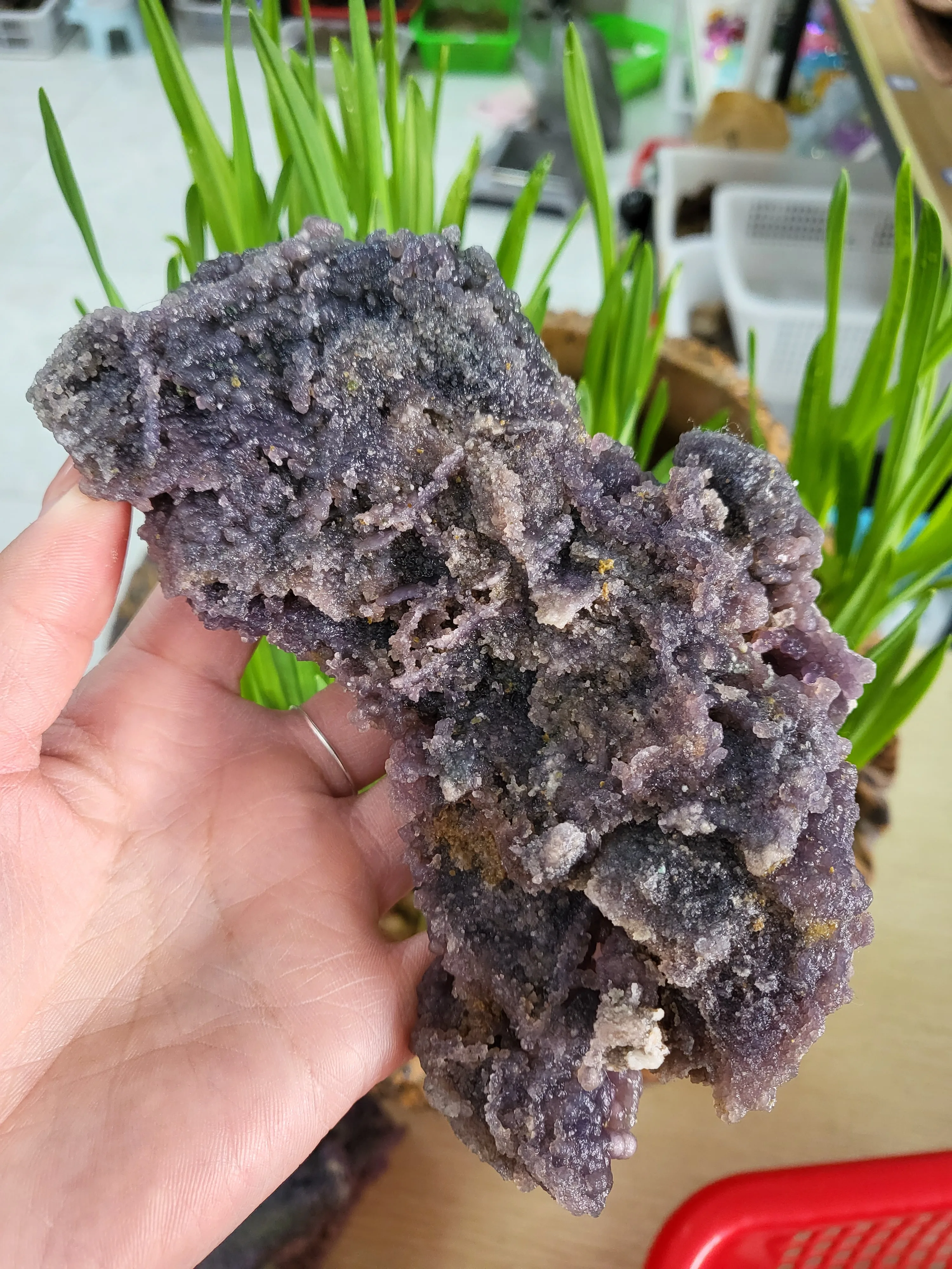 Natural Grape Agate Crystal Mineral Specimen, Home Decor