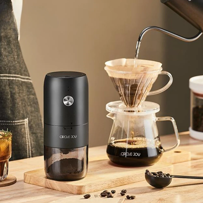 Xiaomi-CIRCLE JOY Elétrica Coffee Bean Grinder, sem fio carregável, portátil, totalmente automático, à prova d\'água, Especialidade