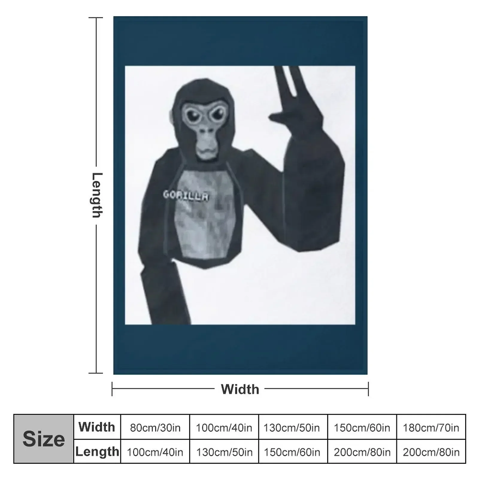 Gorilla tag monkey Throw Blanket Flannels Sofa sofa bed Hairy Giant Sofa For Thin Blankets