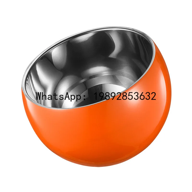 

PYJ double diagonal salad dressing bowl 304 stainless steel dressing bowl