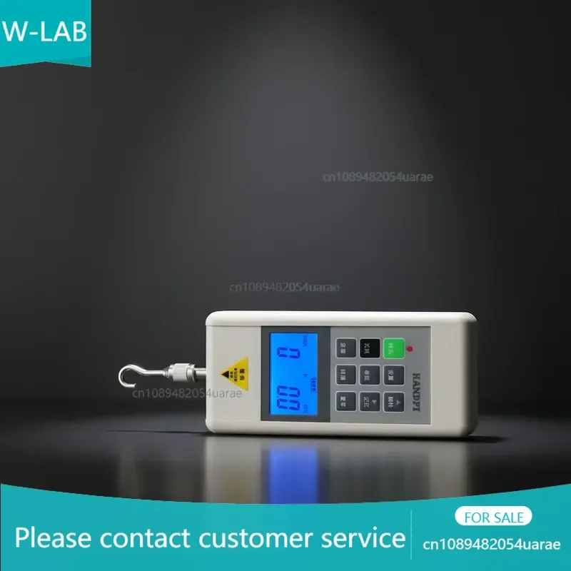 Push & Tension Meter Dynamometer 500N, Digital/Pointer Type, Newton Tensile Pressure Device for Laboratory & Quality Control