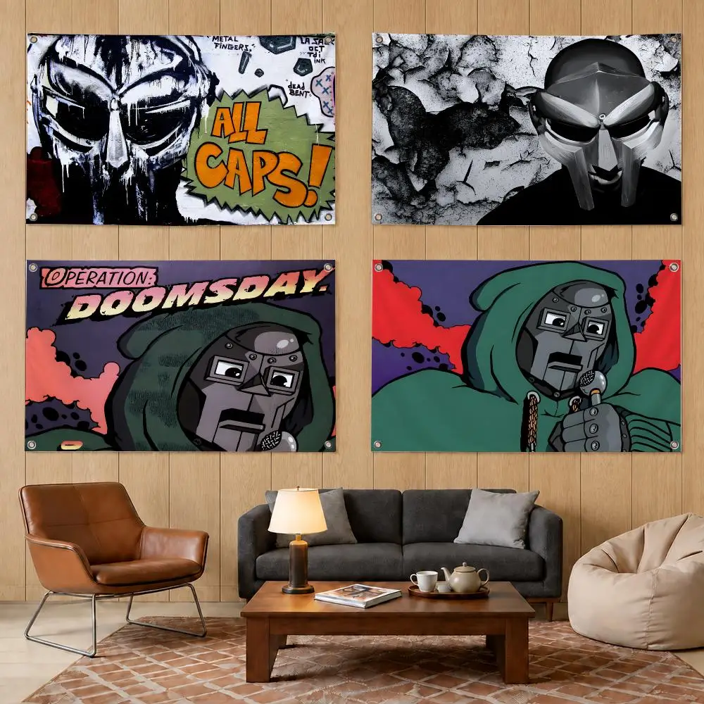 MF Doom Underground Hip Hop Legend Flags Decorative Banners Suitable For Outdoor Camping Family Parties And Garden Walls Gift