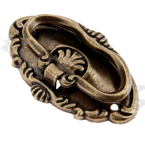 Manija de puerta de armario, manija de cajón de herrajes de bronce