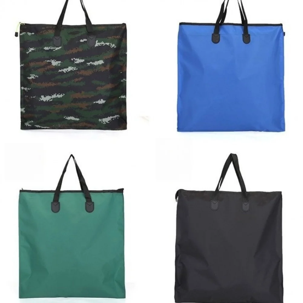 1Pc Foldable Fishing Gear Bag Large Capacity Waterproof Oxford Cloth Portable Fish Keeper Tote For Outdoor Anglers