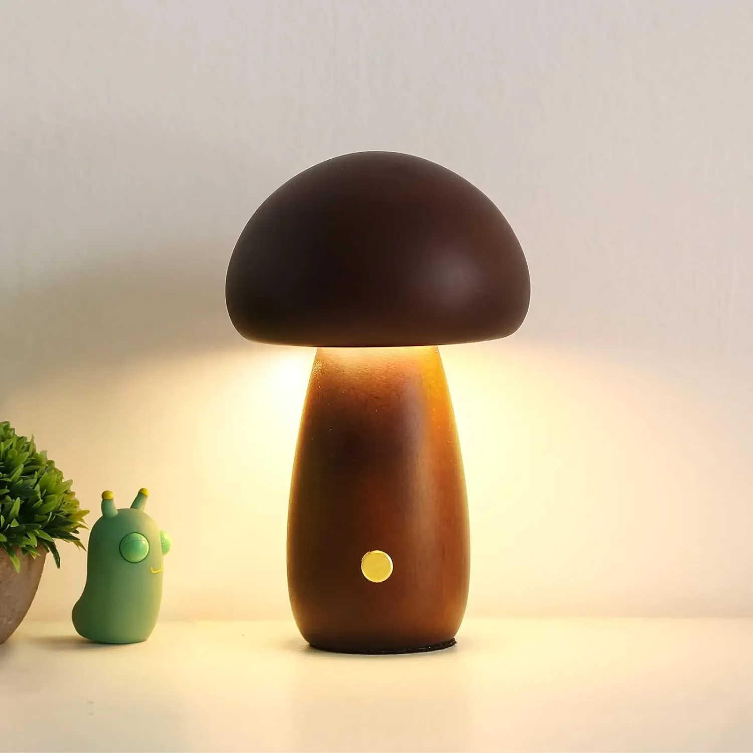 Rechargeable Mushroom Night Light, Dimmable Touch Control Desk Lamp, Creative Mushroom Desk Light for Home Bedroom Bedside Light