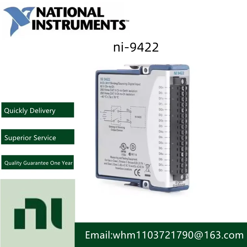 

Новый NI 9422 8-канальный, от 24 В до 60 В, 250 мкг, дренажный/источник цифровой
